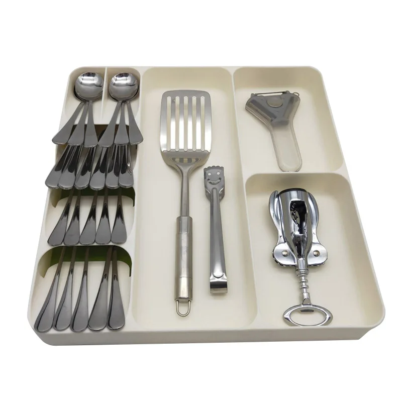 Cutlery Box Storage Holder Rack Organizer Tray for Kitchen Drawer Forks Chopsticks Spoon C44 
Cutlery Box Storage Holder Rack Organizer Tray for Kitchen Drawer Forks Chopsticks Spoon C44