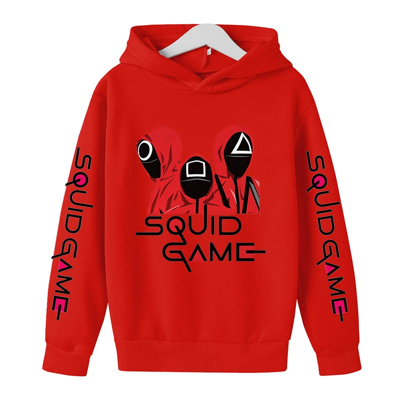 Hooded Squid Game Hoodies boys girls Unisex Streetwear Pullovers Harajuku Sweatshirt Autumn children red Tops
Hooded Squid Game Hoodies boys girls Unisex Streetwear Pullovers Harajuku Sweatshirt Autumn children red Tops