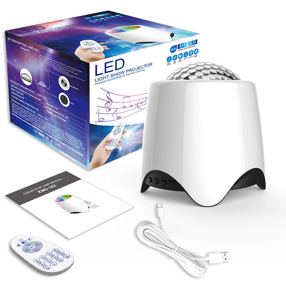Bluetooth 8 Mode Lighting Effects LED Starry ProjectorMusic With Playback Function Ocean Wave Starry Lamp Night Light Kid Gift
Bluetooth 8 Mode Lighting Effects LED Starry ProjectorMusic With Playback Function Ocean Wave Starry Lamp Night Light Kid Gift