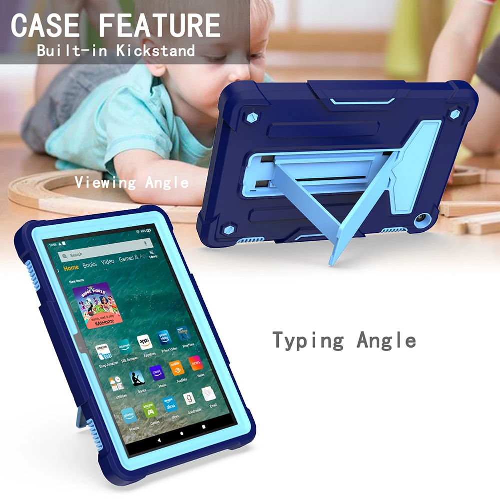 Tablet Case for Amazon Kindle Fire HD 8 8 Plus 2020 Children Kids Safe Heavy Full Protective Shockproof Silicone Kickstand Cover
Tablet Case for Amazon Kindle Fire HD 8 8 Plus 2020 Children Kids Safe Heavy Full Protective Shockproof Silicone Kickstand Cover