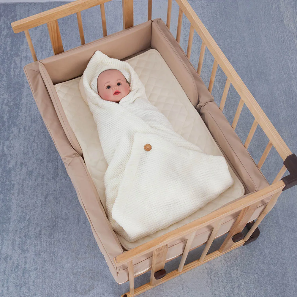 Детское одеяло вязаные спальные мешки для новорожденных Многофункциональный