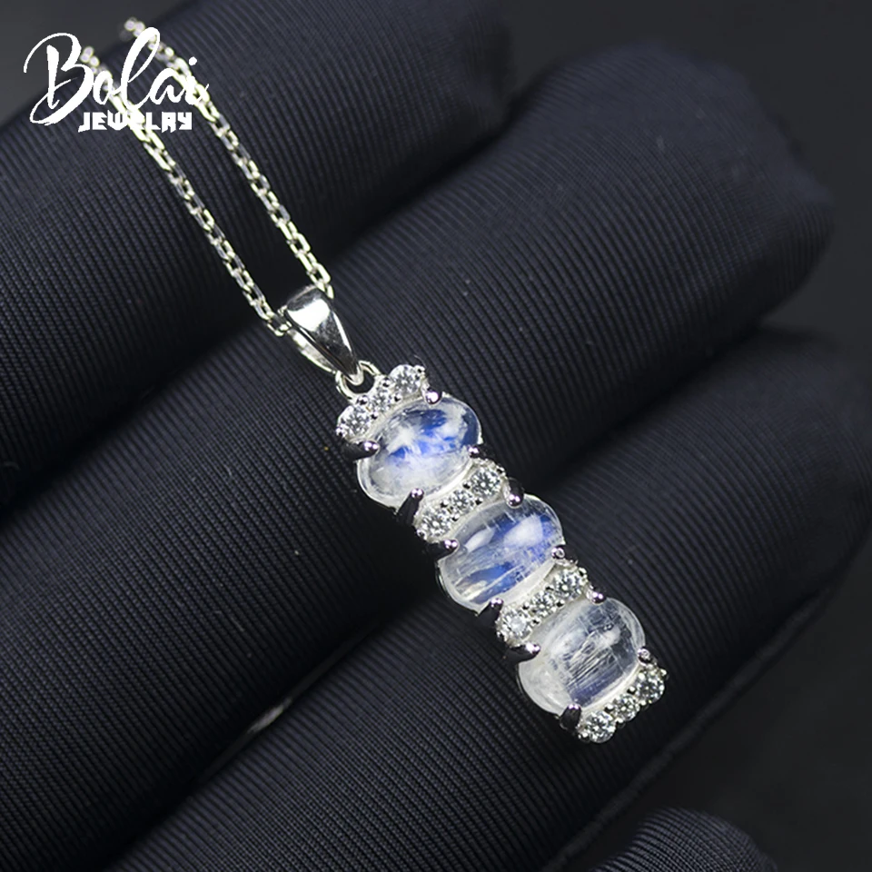 2021 Bolai Natural Blue Moostone 925 Sterling Silver Pendant Necklace 7*5mm Gemstone Fine Jewelry for Woman Gift Free Chain 18"
2021 Bolai Natural Blue Moostone 925 Sterling Silver Pendant Necklace 7*5mm Gemstone Fine Jewelry for Woman Gift Free Chain 18"