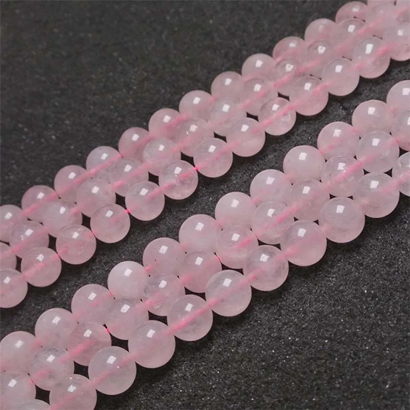 6-12mm Natural rose quartz smooth round Stone Beads For DIY necklace bracelet jewelry making 15 "free delivery 
6-12mm Natural rose quartz smooth round Stone Beads For DIY necklace bracelet jewelry making 15 "free delivery