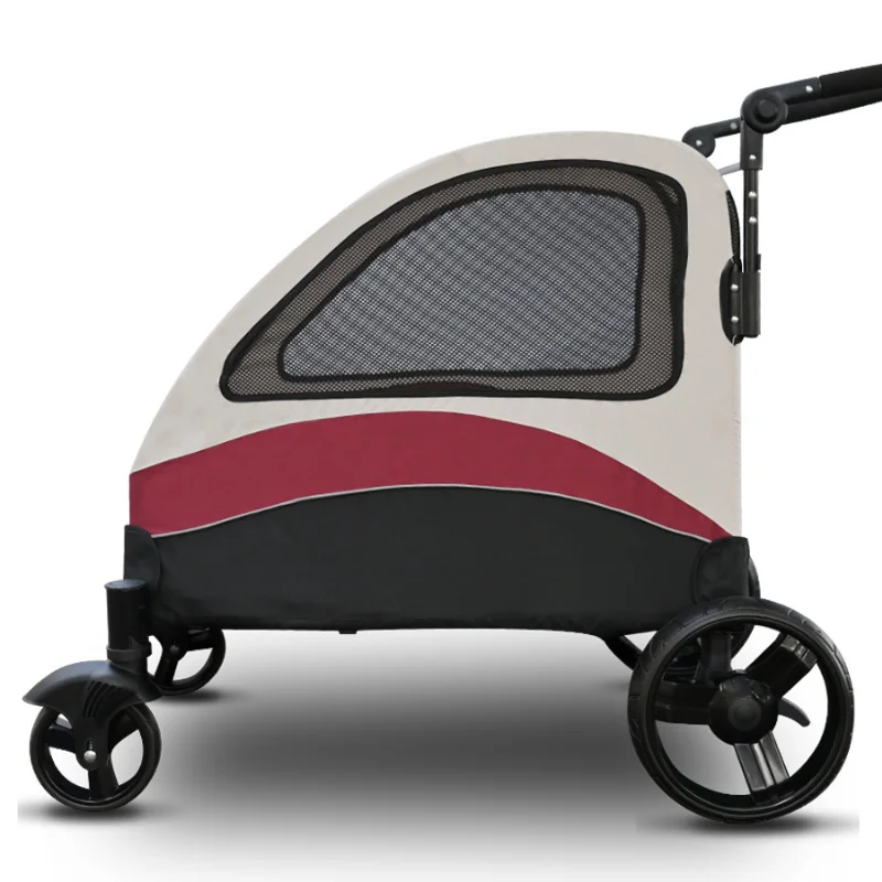 Large Hand Push Pet Cart High Quality High End Pet Stroller Folding Four Wheel Trolley Teddy Large Dog Stroller Pets Accessories
Large Hand Push Pet Cart High Quality High End Pet Stroller Folding Four Wheel Trolley Teddy Large Dog Stroller Pets Accessories