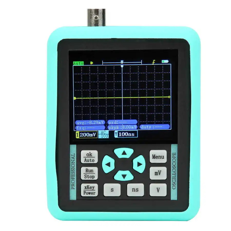 DS01511E+ 2.4in Handheld Mini Portable Digital Oscilloscope Bandwidth 120MS/S Sample Rate 500MHZ testing
DS01511E+ 2.4in Handheld Mini Portable Digital Oscilloscope Bandwidth 120MS/S Sample Rate 500MHZ testing