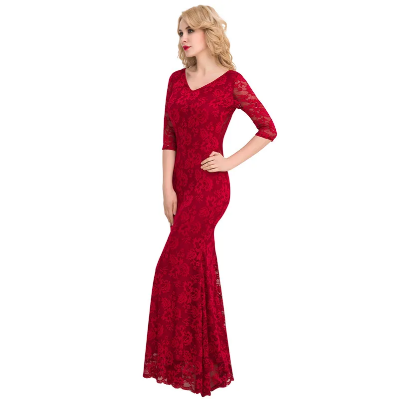 Женское длинное кружевное платье, элегантное праздничное платье подружки невесты, винно-красное платье макси с рукавом 3/4, большой размер 2XL...
Женское длинное кружевное платье, элегантное праздничное платье подружки невесты, винно-красное платье макси с рукавом 3/4, большой размер 2XL...
