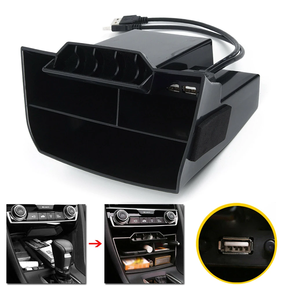 For Honda Civic 2016-2019 Accessories Car Central Armrest Storage Box Auto Container Glove Organizer Case USB Port
For Honda Civic 2016-2019 Accessories Car Central Armrest Storage Box Auto Container Glove Organizer Case USB Port