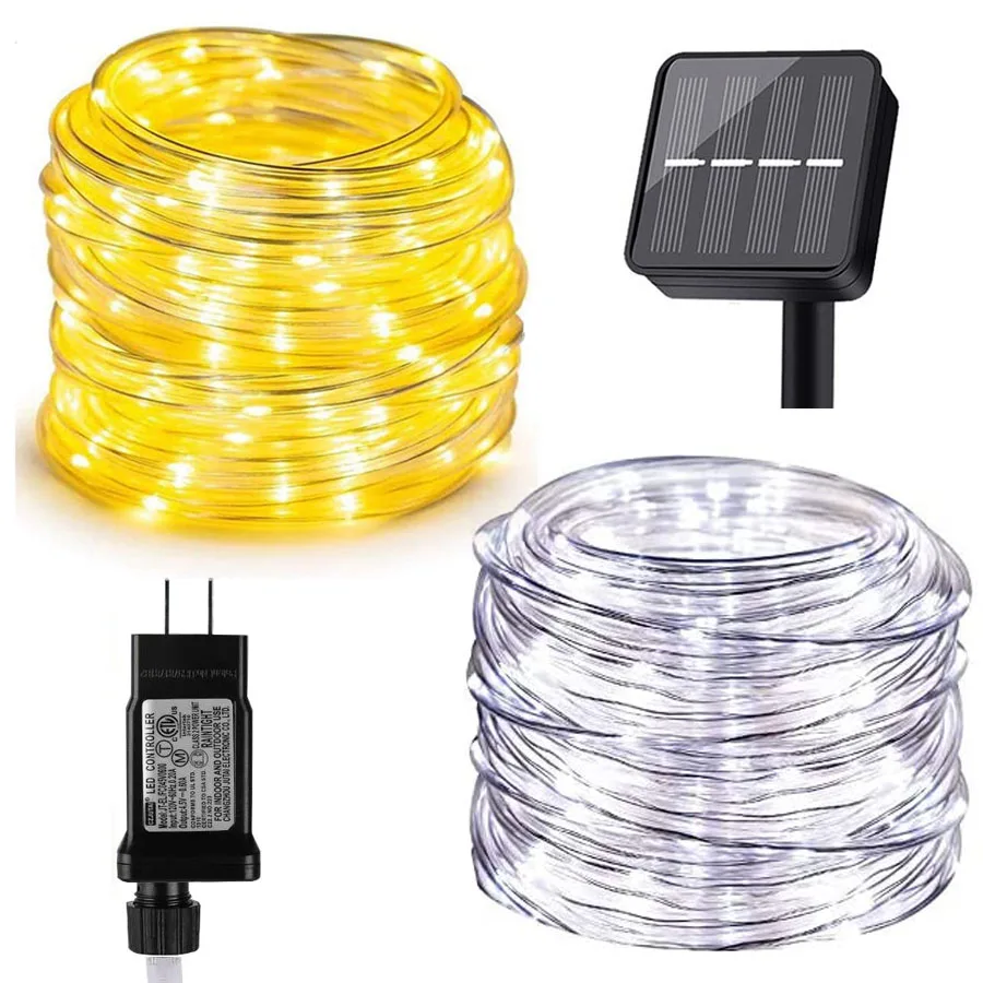Christmas LED Rope Light Low Voltage/Solar/ Battery 8 Mode Rope String Light Copper Wire Tube Fairy Light For Garden Patio Fence
Christmas LED Rope Light Low Voltage/Solar/ Battery 8 Mode Rope String Light Copper Wire Tube Fairy Light For Garden Patio Fence