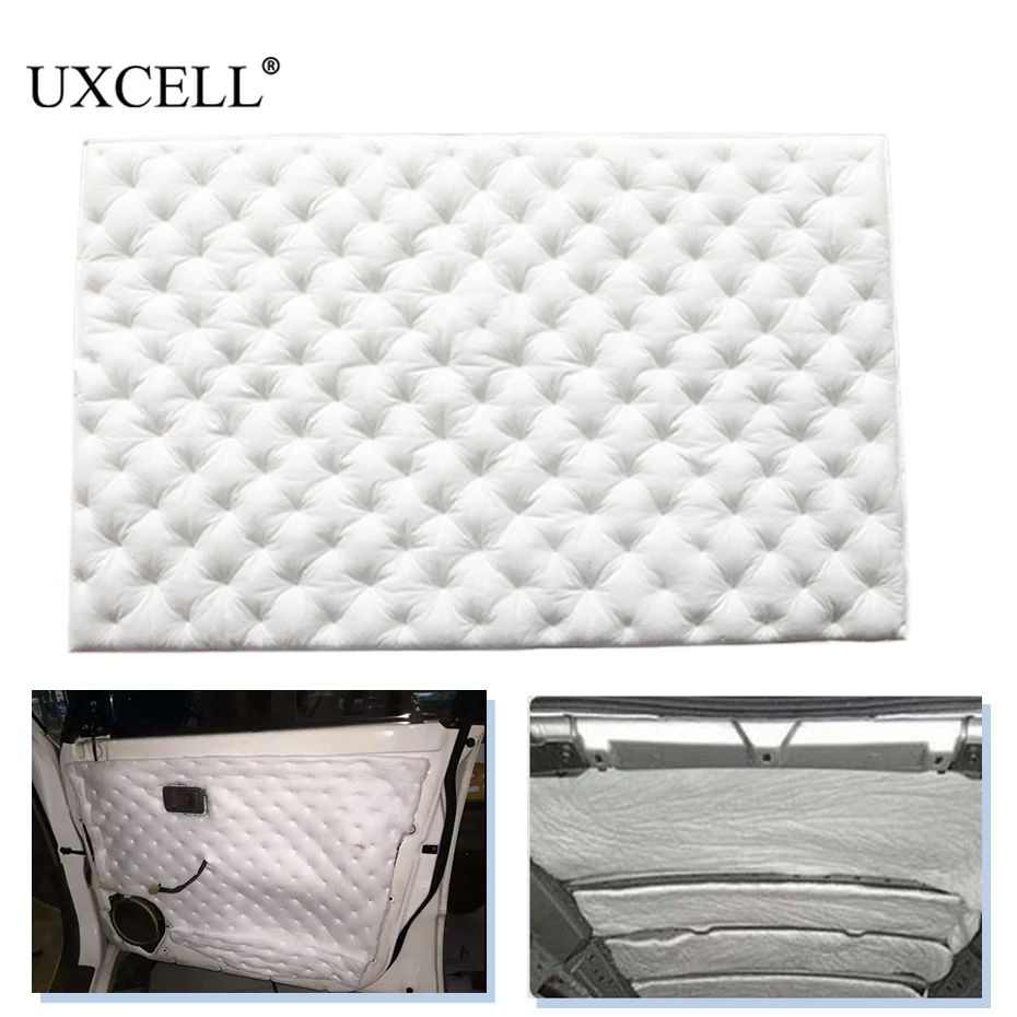 

UXCELL 80cm/31.5"* 50cm/20" 4.3sq.ft Cotton Sound Deadener Insulation Mat Noise Heat Shield Insulation Automotive Deadening Foam