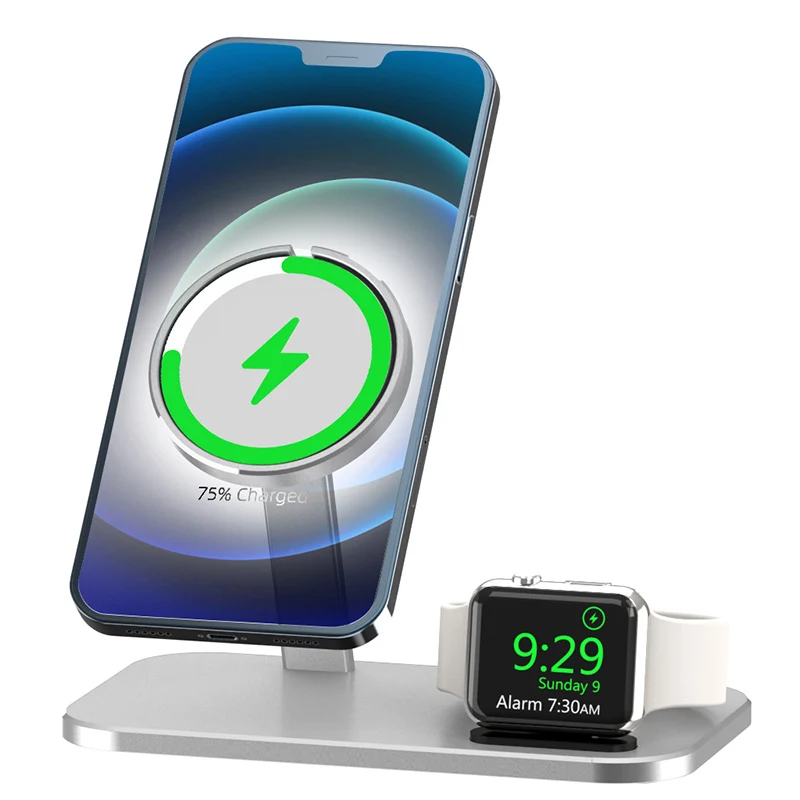 Wireless Charging Station For iPhone 12 Pro Max Mini Apple Watch i Watch Wireless Charger Stand Holder Desktop Charging Dock
Wireless Charging Station For iPhone 12 Pro Max Mini Apple Watch i Watch Wireless Charger Stand Holder Desktop Charging Dock