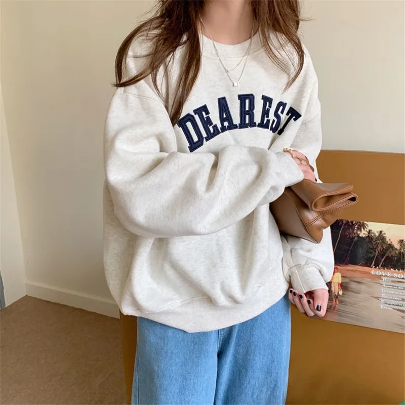 Oversized Hoodie Aesthetic Round Neck Plus Size Sweetshirts Casual Clothes for Women Full Sleeve Ladies Elegant Loose Sweatshirt
Oversized Hoodie Aesthetic Round Neck Plus Size Sweetshirts Casual Clothes for Women Full Sleeve Ladies Elegant Loose Sweatshirt