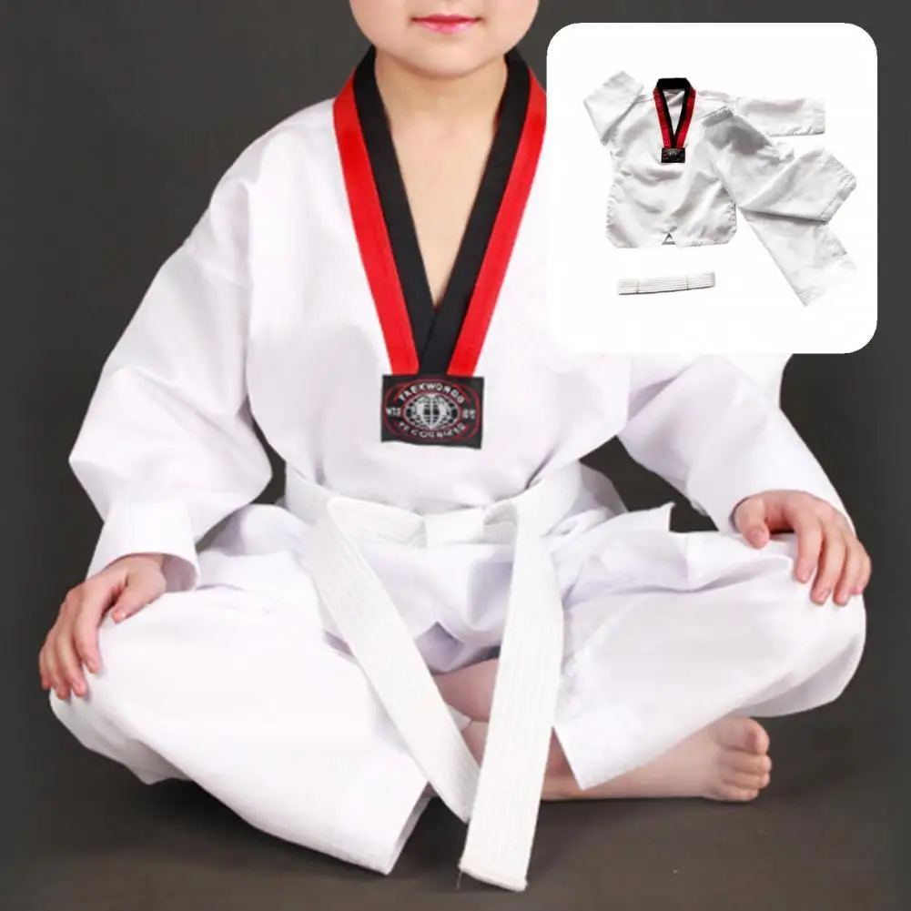 Одежда для тхэквондо уютная отличная на ощупь легкая Студенческая Униформа на шнурке 
Одежда для тхэквондо уютная отличная на ощупь легкая Студенческая Униформа на шнурке