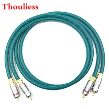 Thouliess Pair HIFI Type-5 Gold Plated RCA Audio Cable HIFI Double RCA Audio Signal Cable Rca High-end Corld for CARDAS CROSS