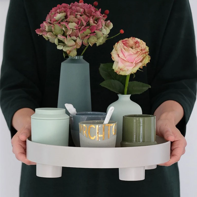 Fashion Plastic Nordic Simple White Round Storage Tray Living Room Dining Table Jewelry Desktop Storage Home Decoration Tray
Fashion Plastic Nordic Simple White Round Storage Tray Living Room Dining Table Jewelry Desktop Storage Home Decoration Tray