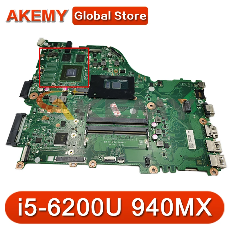 ZAA X32 Mainbord для ACER E5-575 F5-573 E5-575G Материнская плата ноутбука DAZAAMB16E0 NBGHG11046 Процессор i5-6200U 940MX 100% Полностью Тестирование
ZAA X32 Mainbord для ACER E5-575 F5-573 E5-575G Материнская плата ноутбука DAZAAMB16E0 NBGHG11046 Процессор i5-6200U 940MX 100% Полностью Тестирование