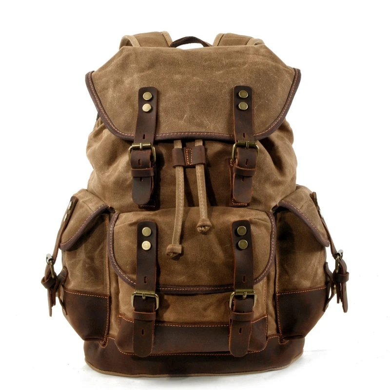 Outdoor Mens Backpack Casual School Laptop Bags Teenagers Big Capacity Military Style Vintage Travel Canvas Backpack Hiking Bag
Outdoor Mens Backpack Casual School Laptop Bags Teenagers Big Capacity Military Style Vintage Travel Canvas Backpack Hiking Bag