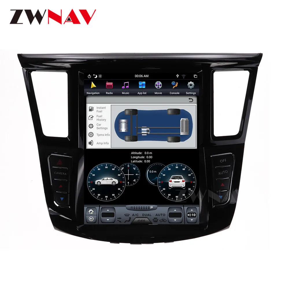 ZWNAV Tesla Style Screen Android 9 PX6 Car Radio For Infiniti QX60 JX35 2012 - 2019 Central Multimedia Player Tape Recorder Unit
ZWNAV Tesla Style Screen Android 9 PX6 Car Radio For Infiniti QX60 JX35 2012 - 2019 Central Multimedia Player Tape Recorder Unit