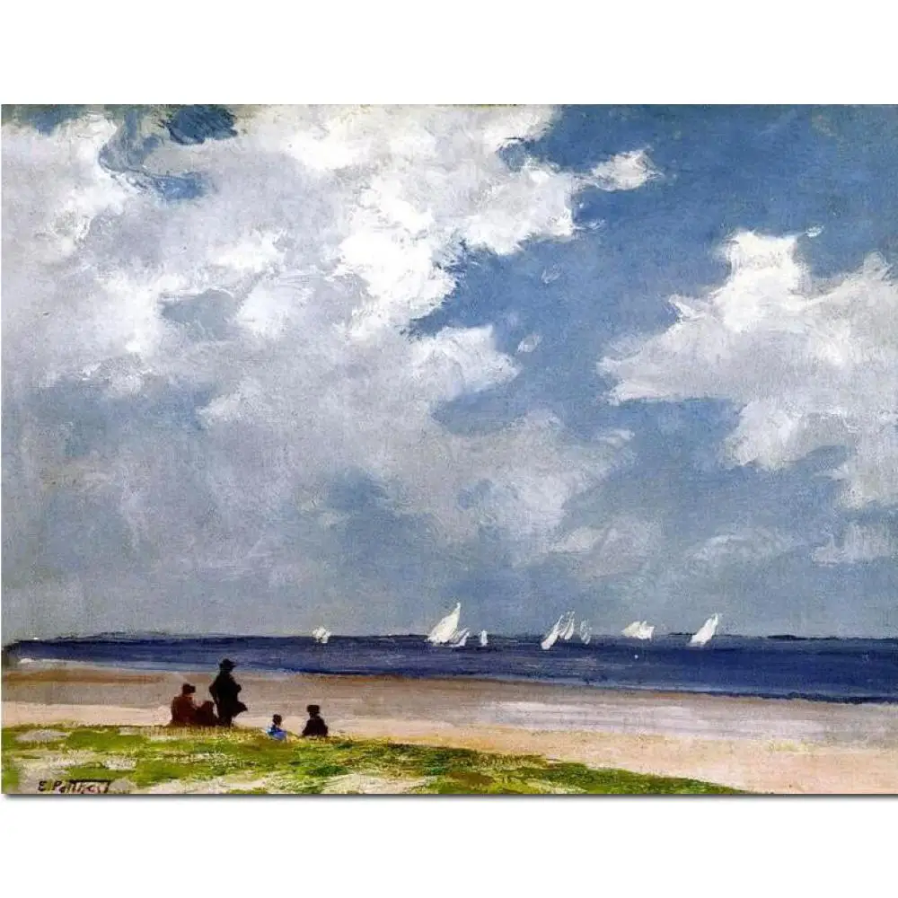Beach Canvas Wall Art Handmade Edward Henry Potthast Oil Painting Seascape Artwork Sailboats Far Rockaway Modern Home Decoration
Beach Canvas Wall Art Handmade Edward Henry Potthast Oil Painting Seascape Artwork Sailboats Far Rockaway Modern Home Decoration