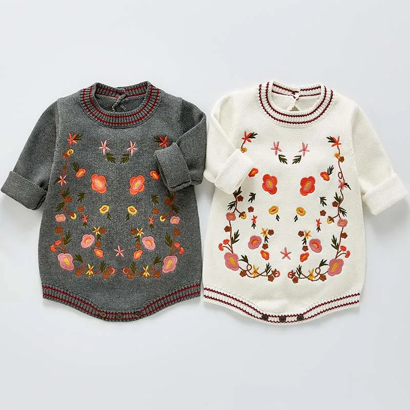 Autumn Winter Baby Girl Clothes Knitted Embroidered Sweater One-Piece Baby Girl Long Sleeve Cotton Romper Baby Jumpsuit
Autumn Winter Baby Girl Clothes Knitted Embroidered Sweater One-Piece Baby Girl Long Sleeve Cotton Romper Baby Jumpsuit
