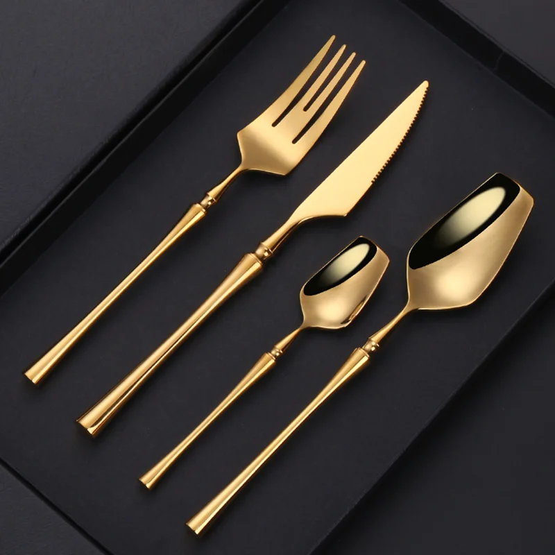 304 Stainless Steel Cutlery Set Gold Dinnerware Set Western Food Silverware Sets Tableware Forks Knives Spoons Kitchen Device
304 Stainless Steel Cutlery Set Gold Dinnerware Set Western Food Silverware Sets Tableware Forks Knives Spoons Kitchen Device