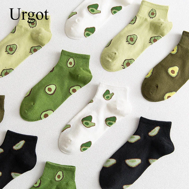 Urgot 5 Pairs Women's Spring New Japanese Avocado Embroidery Fruit Socks Ladies Breathable Cotton Ins Tide Socks Women Sock Sox
Urgot 5 Pairs Women's Spring New Japanese Avocado Embroidery Fruit Socks Ladies Breathable Cotton Ins Tide Socks Women Sock Sox