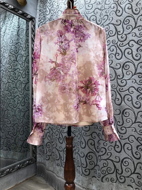 2020 autumn and winter new fashion women's lapel tie ribbon knotted polka dot pleated printing long-sleeved shirt 1210
2020 autumn and winter new fashion women's lapel tie ribbon knotted polka dot pleated printing long-sleeved shirt 1210