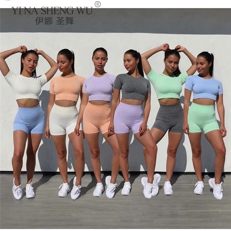 Seamless Women Yoga Set High Waist Yoga Leggings Gym Tops Clothing Women Sportswear Shorts Sports Bra T-shirt Workout Sports Set
Seamless Women Yoga Set High Waist Yoga Leggings Gym Tops Clothing Women Sportswear Shorts Sports Bra T-shirt Workout Sports Set