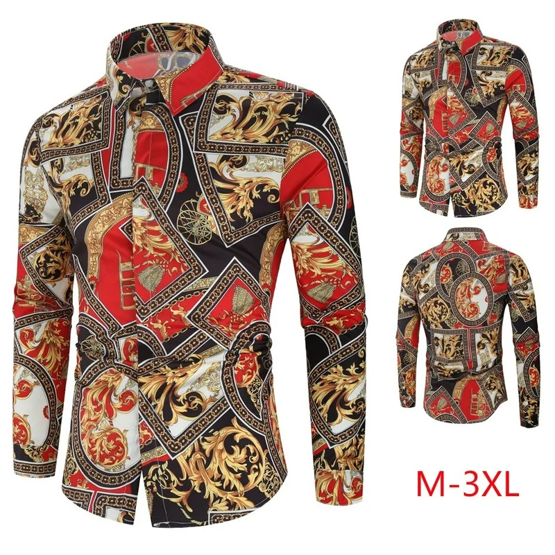 Hawaiian Style Men's Long Sleeve Print Vacation Plus Size Casual Turn-down Collar Button Loose Shirt Apparel Comfort Tops
Hawaiian Style Men's Long Sleeve Print Vacation Plus Size Casual Turn-down Collar Button Loose Shirt Apparel Comfort Tops