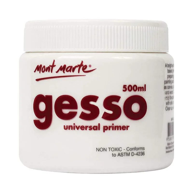Акриловые краски Mont Marte Premium Gesso универсальный праймер 17 унций (500 мл) подходит для