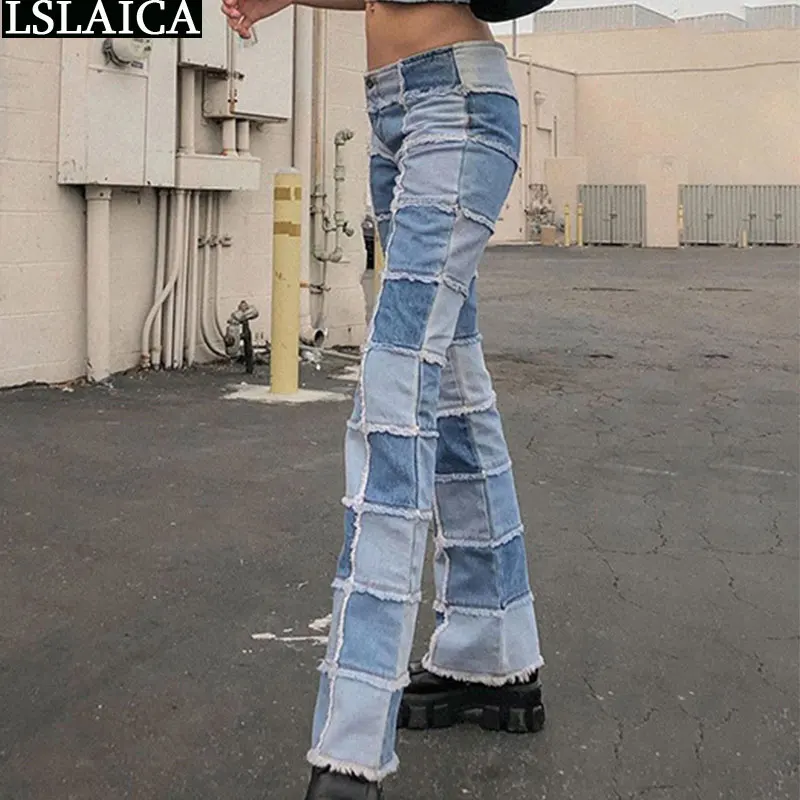 Fashion Denim Woman Pants Patchwork High Waisted Pants Casual Ladies Jeans Long Trousers Women Autumn Streetwear Spodnie Damskie
Fashion Denim Woman Pants Patchwork High Waisted Pants Casual Ladies Jeans Long Trousers Women Autumn Streetwear Spodnie Damskie