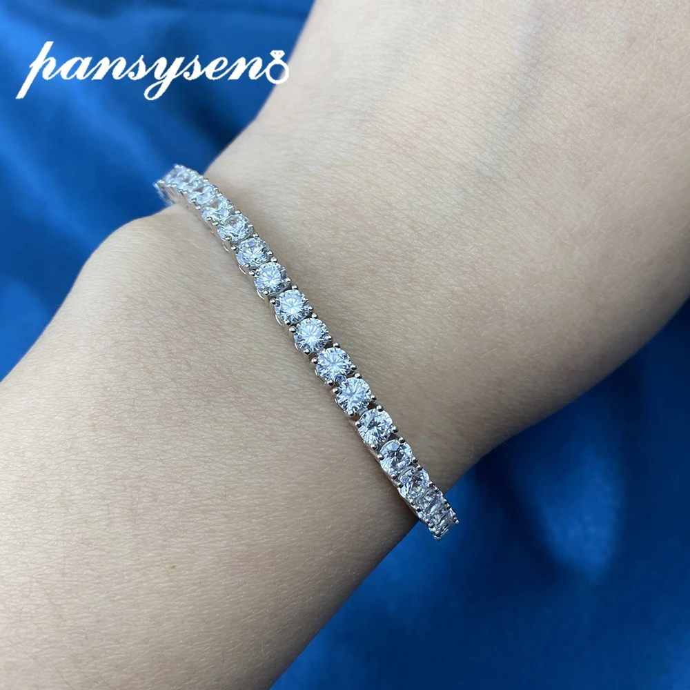 Luxury Solid Silver 925 Bracelets Created Moissanite Diamond Tennis Bracelet Bangle for Women Men Bridal Wedding Fine Jewelry
Luxury Solid Silver 925 Bracelets Created Moissanite Diamond Tennis Bracelet Bangle for Women Men Bridal Wedding Fine Jewelry