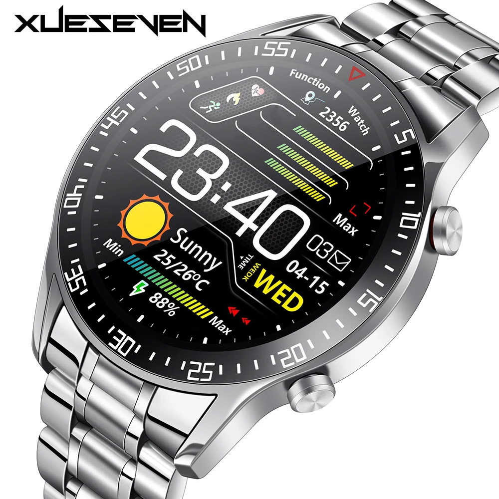 Мужские Смарт-часы XUESEVEN 2021 HD Full circle с сенсорным экраном, IP68 Водонепроницаемые спортивные фитнес-часы, Модные Смарт-часы для мужчин
Мужские Смарт-часы XUESEVEN 2021 HD Full circle с сенсорным экраном, IP68 Водонепроницаемые спортивные фитнес-часы, Модные Смарт-часы для мужчин