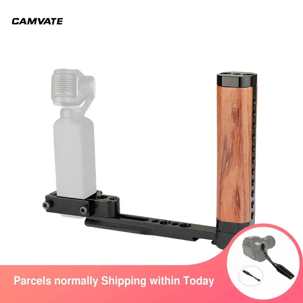 CAMVATE L-type Wooden Handle With Extension Support Bracket & NATO Safety Rail & Shoe Mount Designed For DJI OSMO Pocket Camera
CAMVATE L-type Wooden Handle With Extension Support Bracket & NATO Safety Rail & Shoe Mount Designed For DJI OSMO Pocket Camera