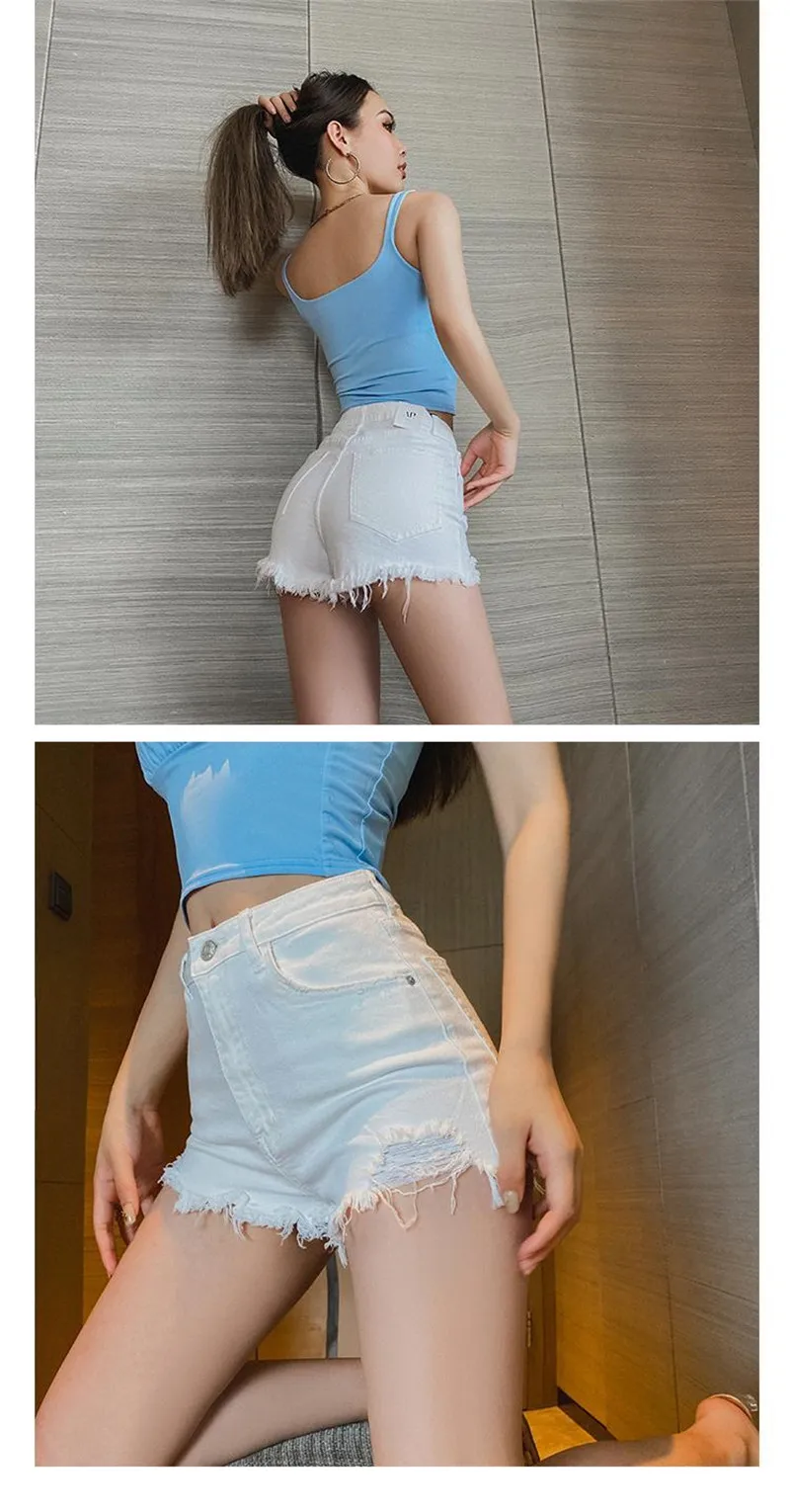 Denim Super Shorts Women 2021 Summer New High Waist Korean Fashion Sexy Hip Lift Frayed Hot Pants Casual Jean Shorts For Female
Denim Super Shorts Women 2021 Summer New High Waist Korean Fashion Sexy Hip Lift Frayed Hot Pants Casual Jean Shorts For Female
