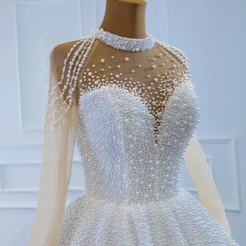 J66198 JANCEMBER New Elegant Simple White Frill Wedding Dress 2021 Beaded Transparent Long Sleeve Banquet Event Wedding Gown
J66198 JANCEMBER New Elegant Simple White Frill Wedding Dress 2021 Beaded Transparent Long Sleeve Banquet Event Wedding Gown