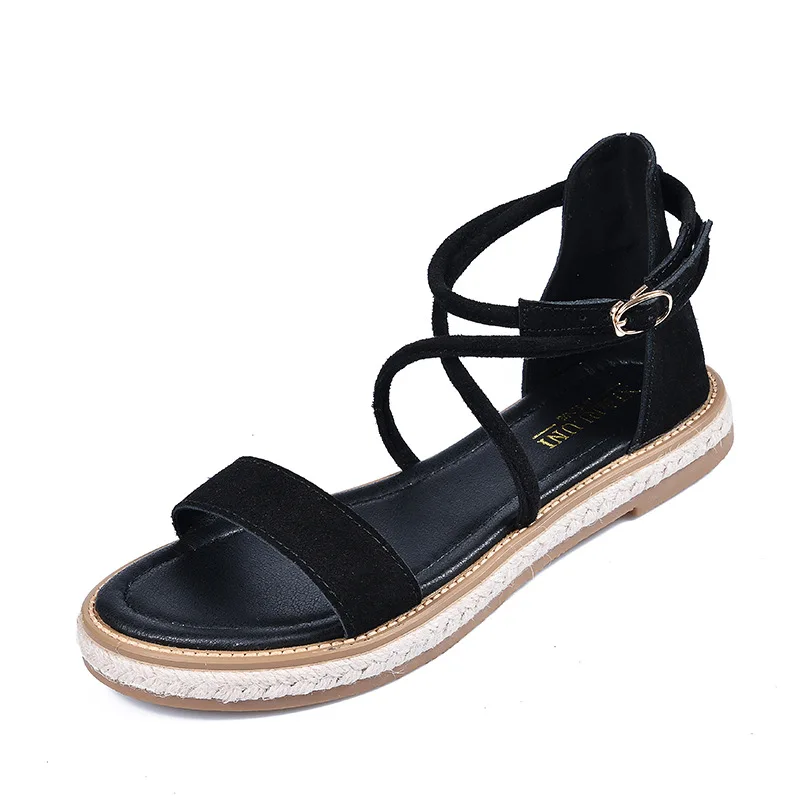 Strapped Roman sandals women's flat bottom 2020 new summer shoes with skirt large 41-43
Strapped Roman sandals women's flat bottom 2020 new summer shoes with skirt large 41-43