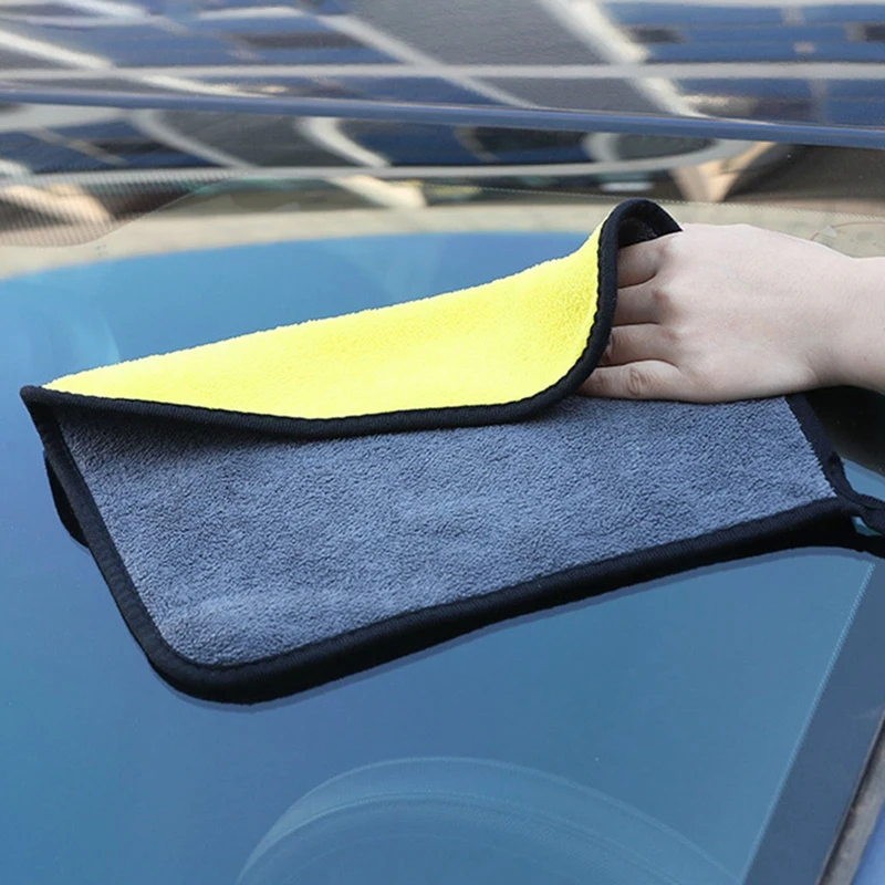 Coral Fleece Absorbent Car Cleaning Towel Double-sided Non-linting Car Wash Towel Multifunctional Cleaning Brush 30*30CM
Coral Fleece Absorbent Car Cleaning Towel Double-sided Non-linting Car Wash Towel Multifunctional Cleaning Brush 30*30CM