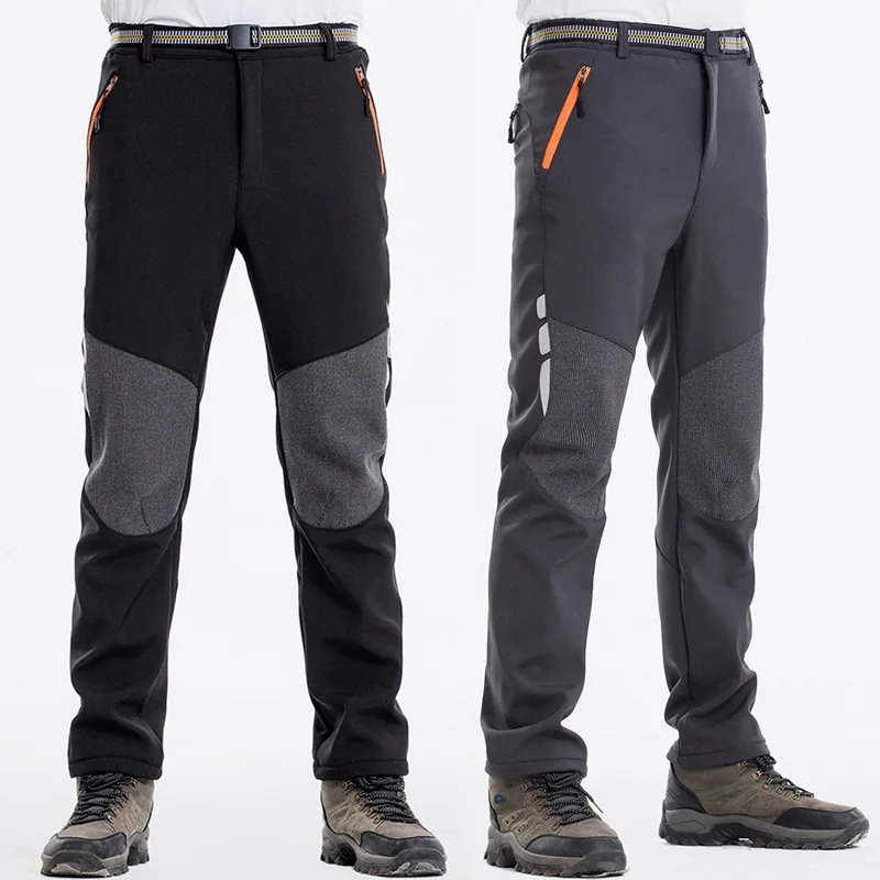 Reflective Men's Winter Hiking Pants Men Warm Fleece Softshell Trousers Outdoor Sports Thick Trekking Skiing Waterproof Pants
Reflective Men's Winter Hiking Pants Men Warm Fleece Softshell Trousers Outdoor Sports Thick Trekking Skiing Waterproof Pants