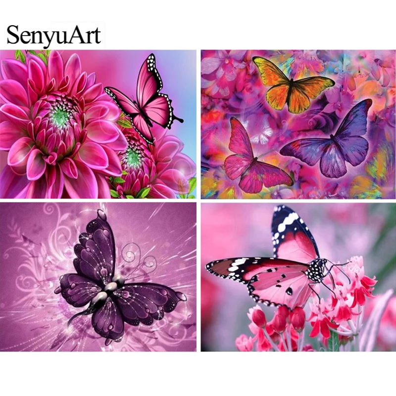 SenyuArt 5d DIY Diamond Painting Picture Butterfly and Flower Painting By Numbers Mosaic Full Round Square Drill Home Wall Decor
SenyuArt 5d DIY Diamond Painting Picture Butterfly and Flower Painting By Numbers Mosaic Full Round Square Drill Home Wall Decor
