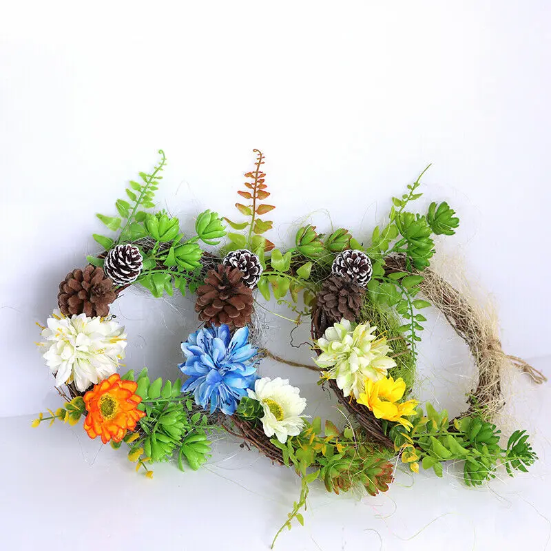 1Pc Artificial Flower DIY Wreath Door Wedding Home Wall Hanging Home Decor /BY 
1Pc Artificial Flower DIY Wreath Door Wedding Home Wall Hanging Home Decor /BY