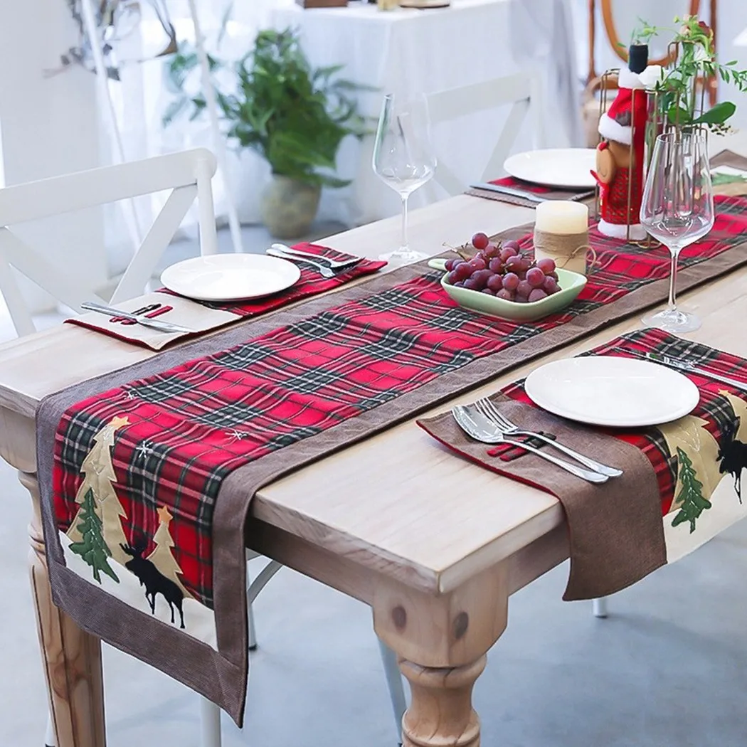 Nordic Christmas Placemat Cotton And Linen Plaid Table Christmas Apron For Home Kitchen Tableware Decor Accessories 2022 New
Nordic Christmas Placemat Cotton And Linen Plaid Table Christmas Apron For Home Kitchen Tableware Decor Accessories 2022 New