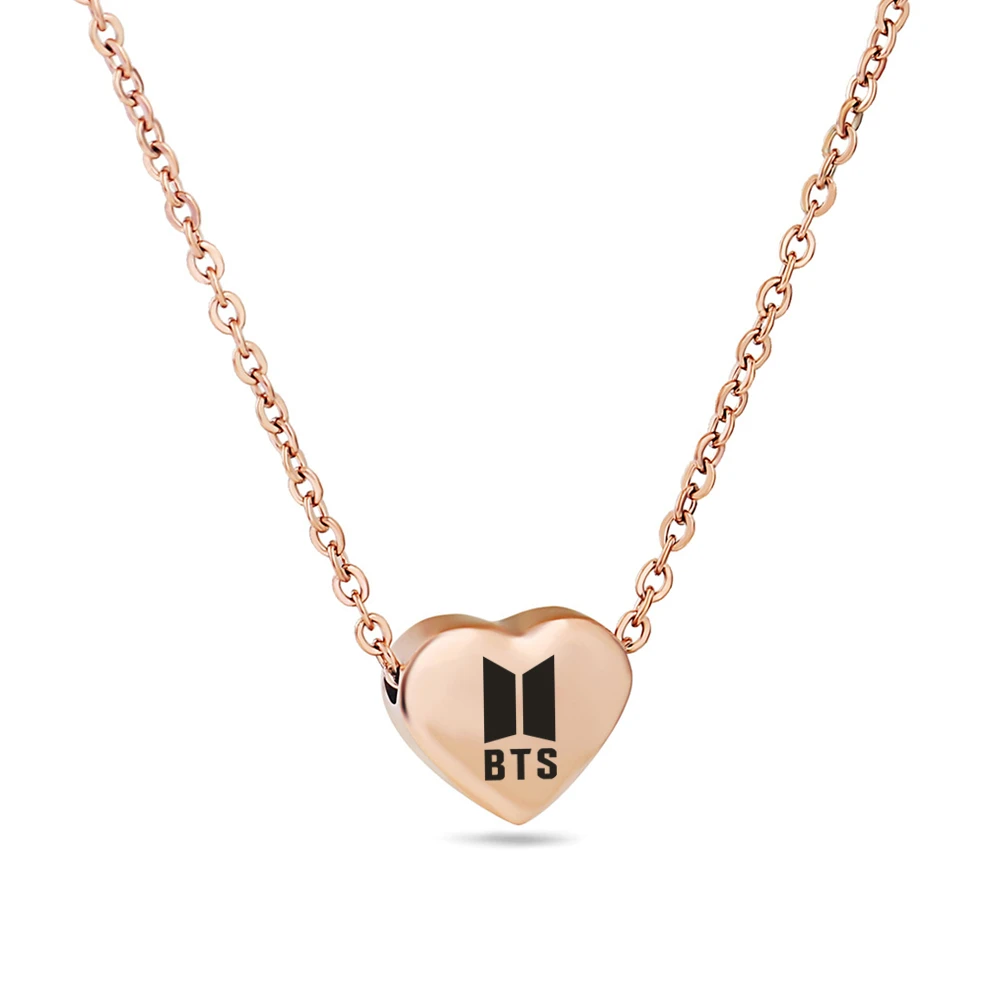 Bangtan Boys LOGO Silver Color Gold Charms Necklace Girls Korea Kpop Stainless Steel Chains Choker Necklace Fashion Jewelry Gift
Bangtan Boys LOGO Silver Color Gold Charms Necklace Girls Korea Kpop Stainless Steel Chains Choker Necklace Fashion Jewelry Gift