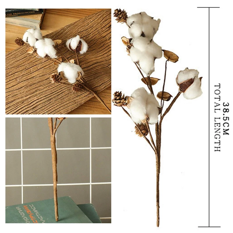 Natural Dried Cotton Artificial Flowers Plants Simulational Floral Branch For Wedding Party Decoration Fake Flowers Home Decor
Natural Dried Cotton Artificial Flowers Plants Simulational Floral Branch For Wedding Party Decoration Fake Flowers Home Decor