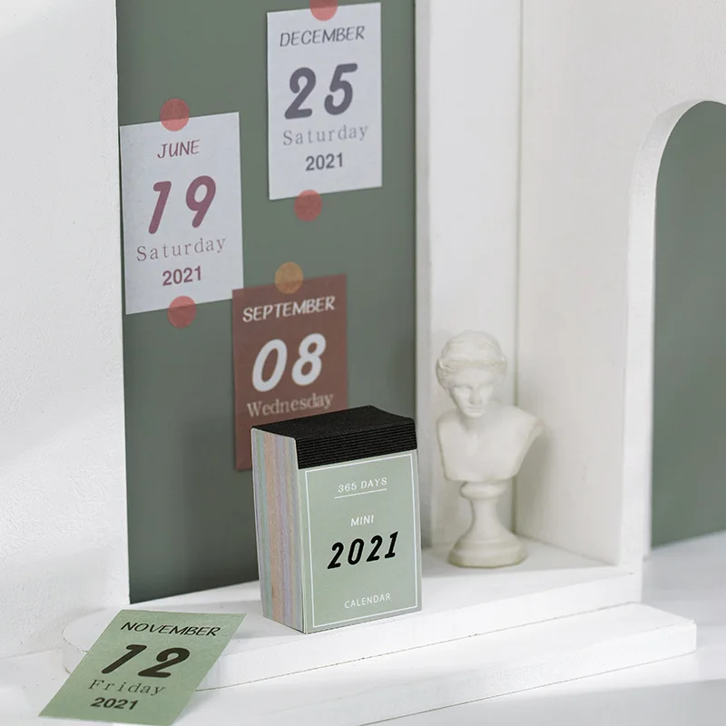 2021 Retro Mini Desktop Paper Calendar dual Daily Scheduler Table Planner Yearly Agenda Organizer 365 days To Do List Book
2021 Retro Mini Desktop Paper Calendar dual Daily Scheduler Table Planner Yearly Agenda Organizer 365 days To Do List Book