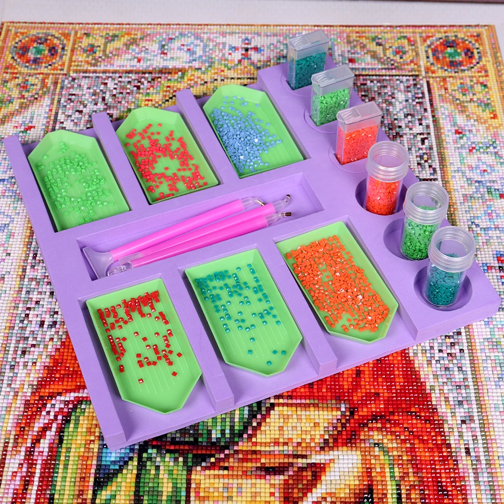 Diamond Painting Tools Kits Diamond Painting Accessories Tray Organizer for Adults, Multi-boat Holder for Tray Jar Containers
Diamond Painting Tools Kits Diamond Painting Accessories Tray Organizer for Adults, Multi-boat Holder for Tray Jar Containers