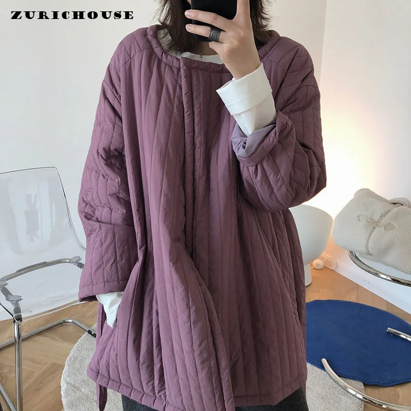 ZURICHOUSE 2021 Quilted Cotton Padded Winter Coat Female Casual Pocket Sashes Women Parkas High street O-neck Stylish Overcoat
ZURICHOUSE 2021 Quilted Cotton Padded Winter Coat Female Casual Pocket Sashes Women Parkas High street O-neck Stylish Overcoat