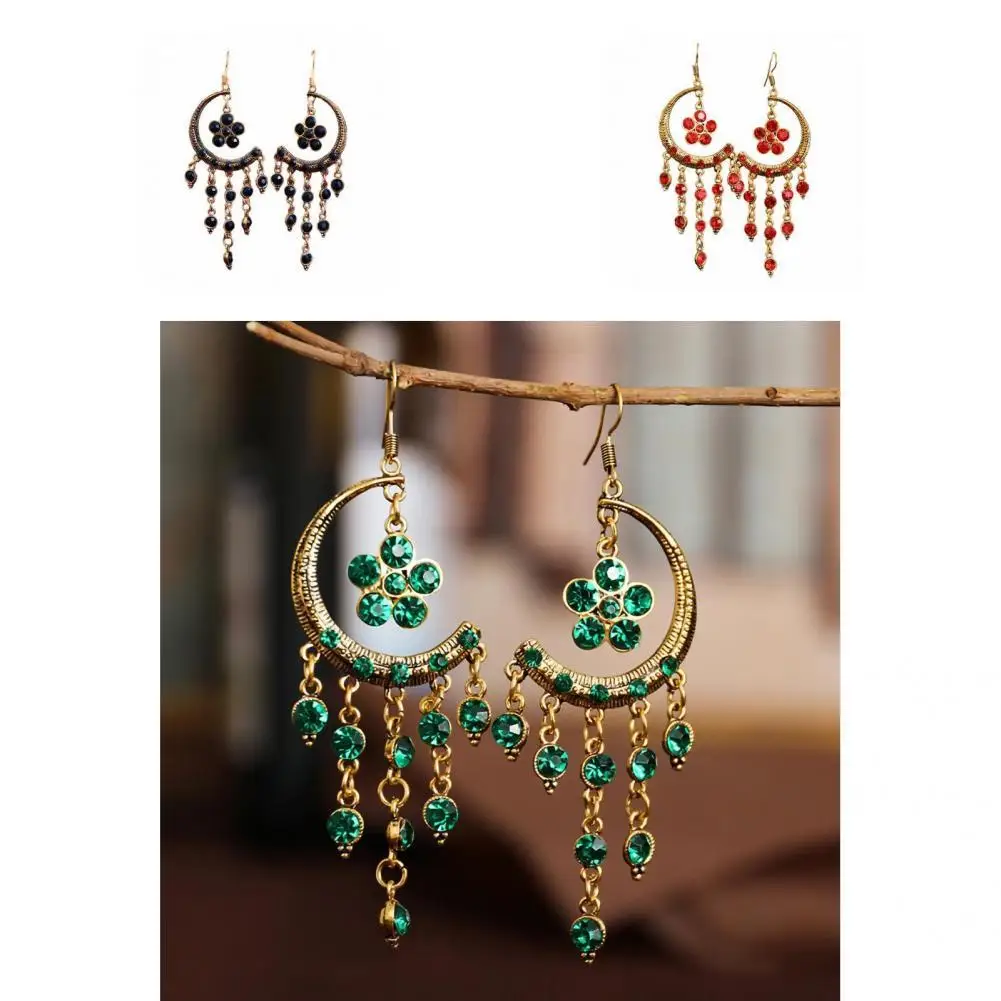 Hook Earrings Colored Rhinestones Lady Exquisite Electroplated Dangle Earrings Dangle Earrings Hook Earrings 1 Pair
Hook Earrings Colored Rhinestones Lady Exquisite Electroplated Dangle Earrings Dangle Earrings Hook Earrings 1 Pair