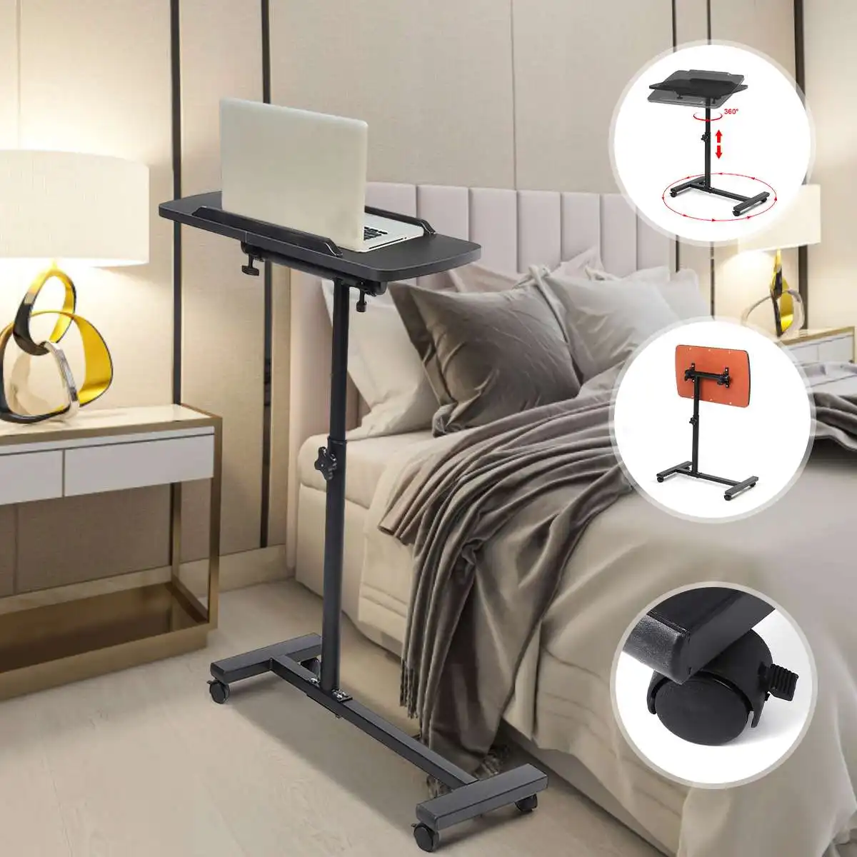 Removable Folding Table Computer Desk Adjustable Portable Laptop Desk Bed Side Table Can be Lifted Rotate Laptop Standing Desk
Removable Folding Table Computer Desk Adjustable Portable Laptop Desk Bed Side Table Can be Lifted Rotate Laptop Standing Desk