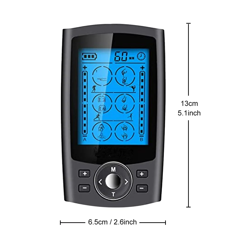 24-Mode TENS Unit EMS TENS Machine USB Rechargeable Electric Therapy Mahcine Body Massager Back Massage Device Muscle Stimulator
24-Mode TENS Unit EMS TENS Machine USB Rechargeable Electric Therapy Mahcine Body Massager Back Massage Device Muscle Stimulator