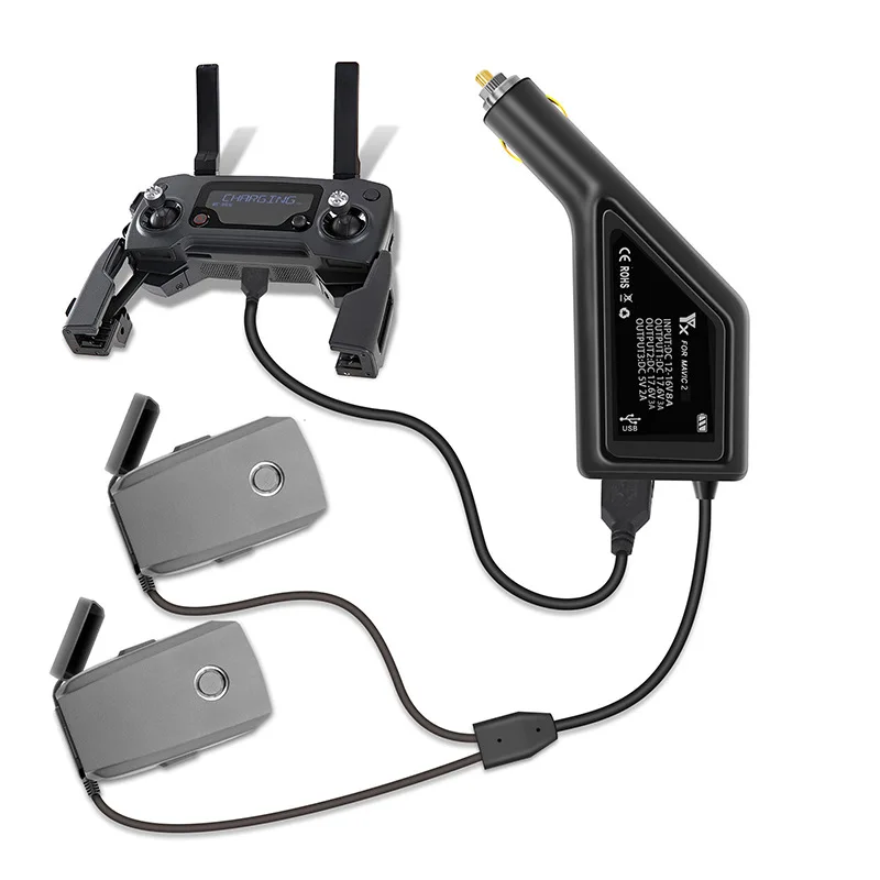 3 in1 Car Charger mavic 2 Battery Charger Remote Controller Charging For DJI mavic 2 pro &zoom drone accessories
3 in1 Car Charger mavic 2 Battery Charger Remote Controller Charging For DJI mavic 2 pro &zoom drone accessories